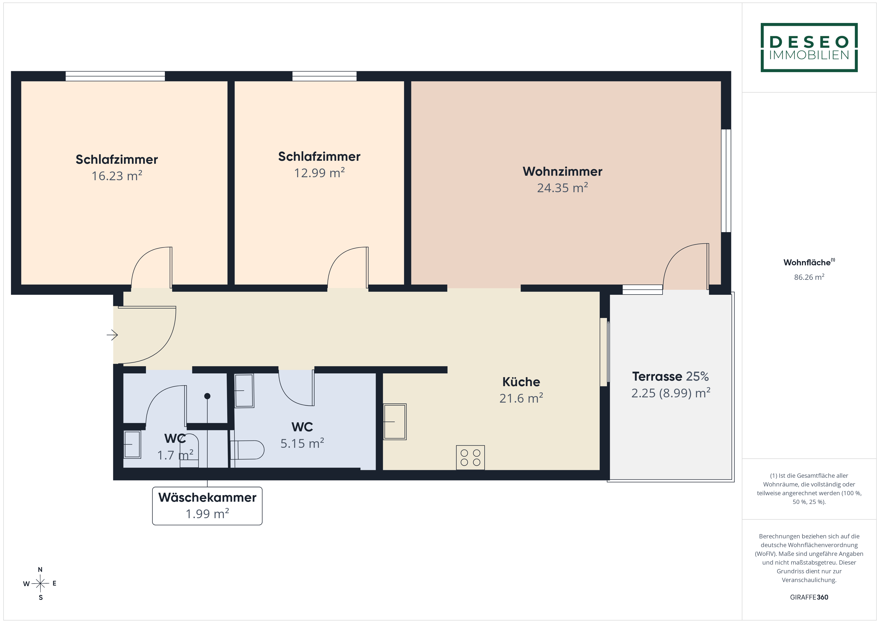 3 Zimmer, Balkon und hochwertige Küche in Walldorf in 69190 Walldorf – DESEO Immobilien Mannheim 12/12